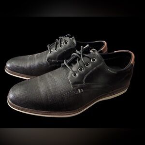 Boys Bruno Marc Black Dress Shoe Size 6.5